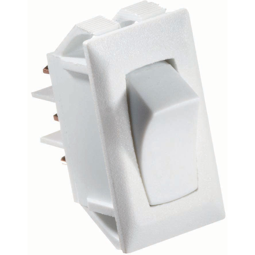Rocker Switch, 10 A, On/On - SPDT - Cut-Out .550" x 1.125"
