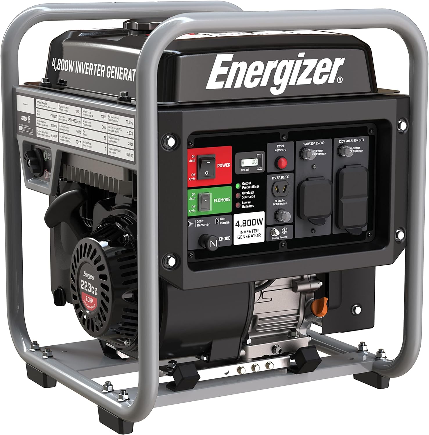 Energizer INVEZV4800A Inverter Generator eZV4800-4800W