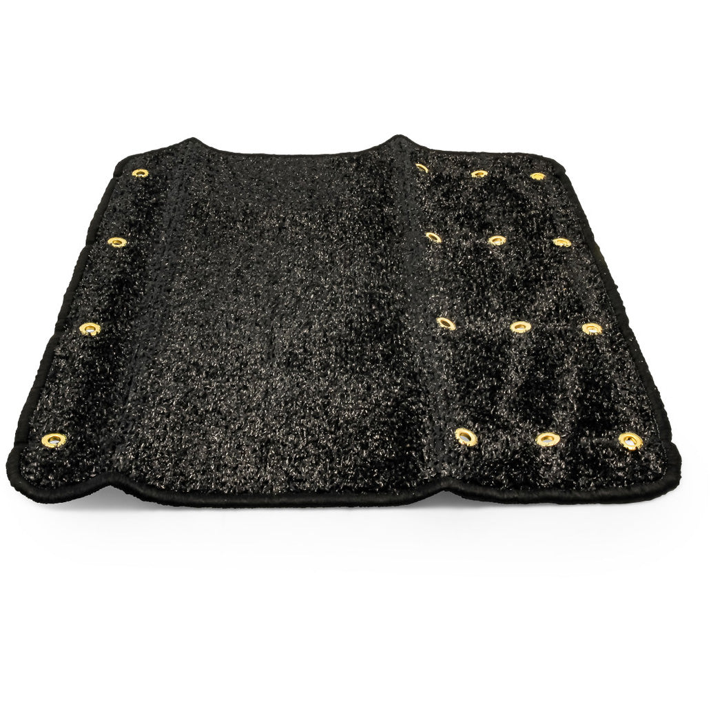 Camco Step Rug, Premium, Turf with UV and TPE, Hemmed, 22" x 23", Black (E/F)