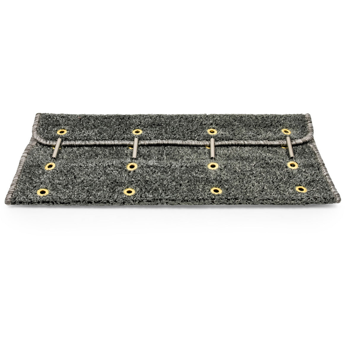 Camco Step Rug, Premium, Turf with UV and TPE, Hemmed, 22" x 23", Gray (E/F)