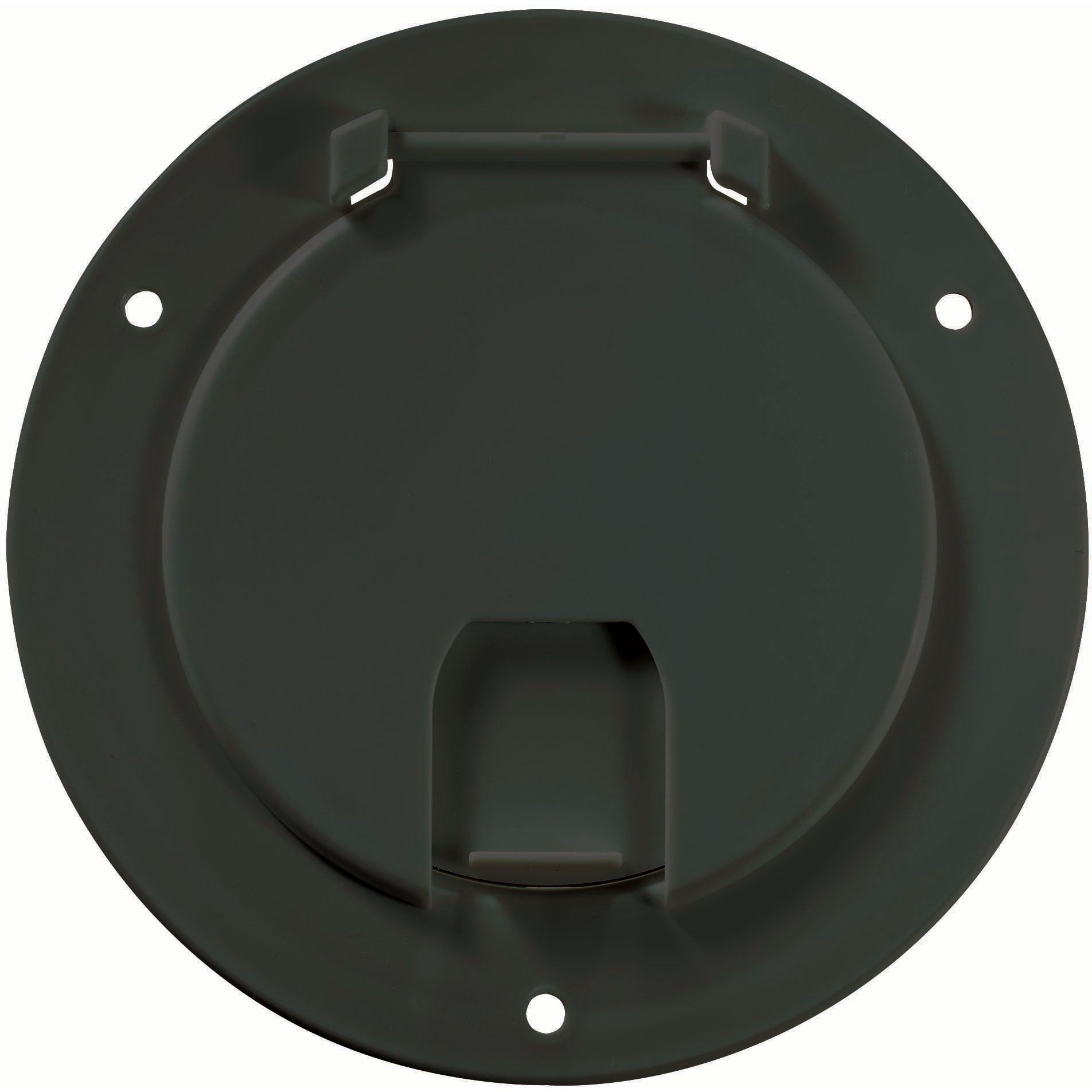 Deluxe Cable Hatch, Round, 5.2" x 2.6" (Replaceable Lid)