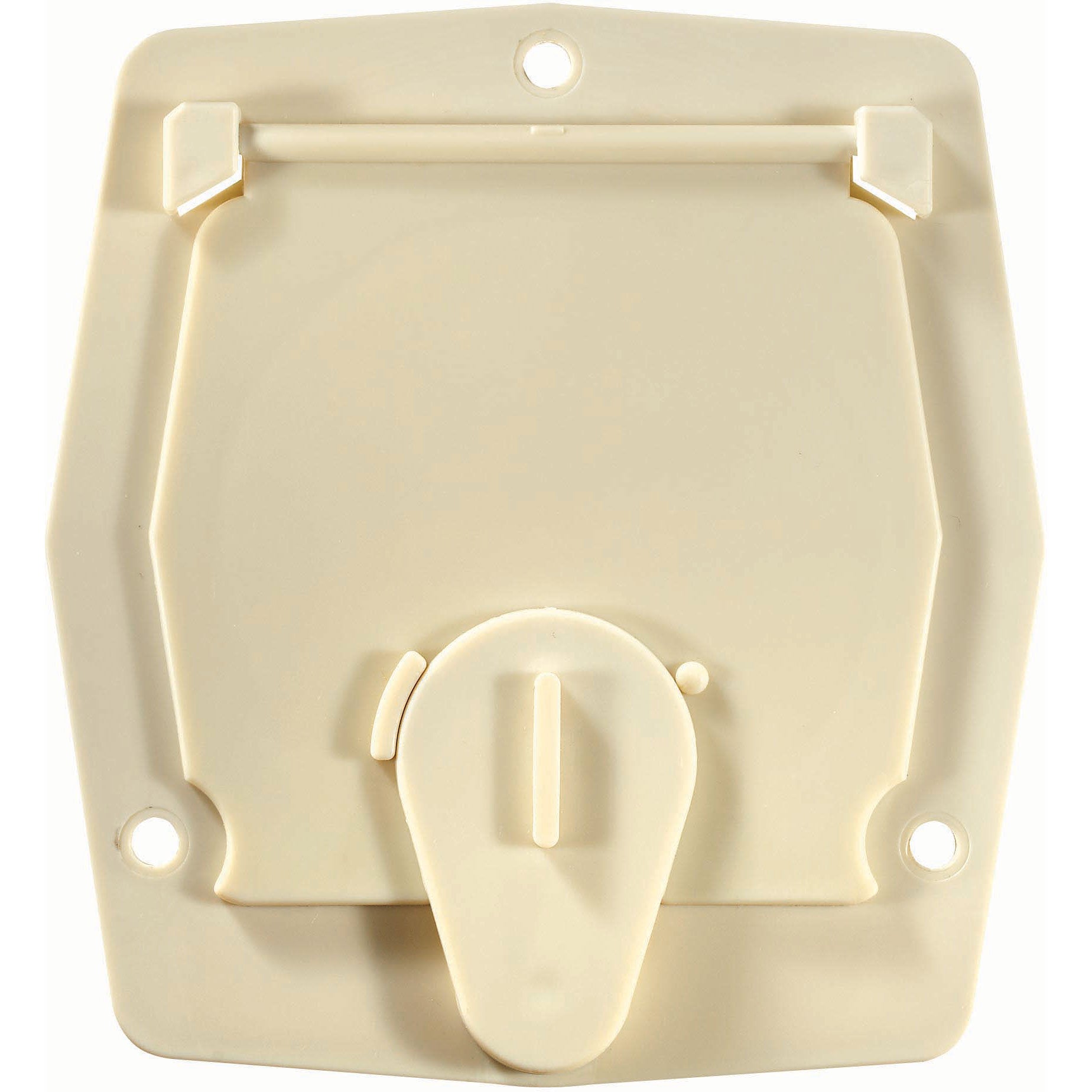 Basic Cable Hatch, Flat Sided, 4.2" x 3.9" x 2" (Replaceable Lid)