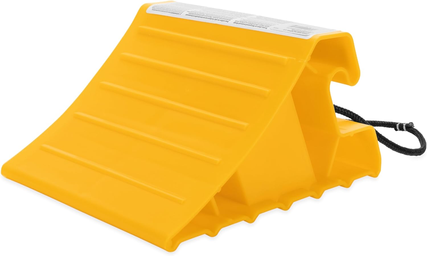 Camco Super Wheel Chock with Rope, Yellow (E/F)