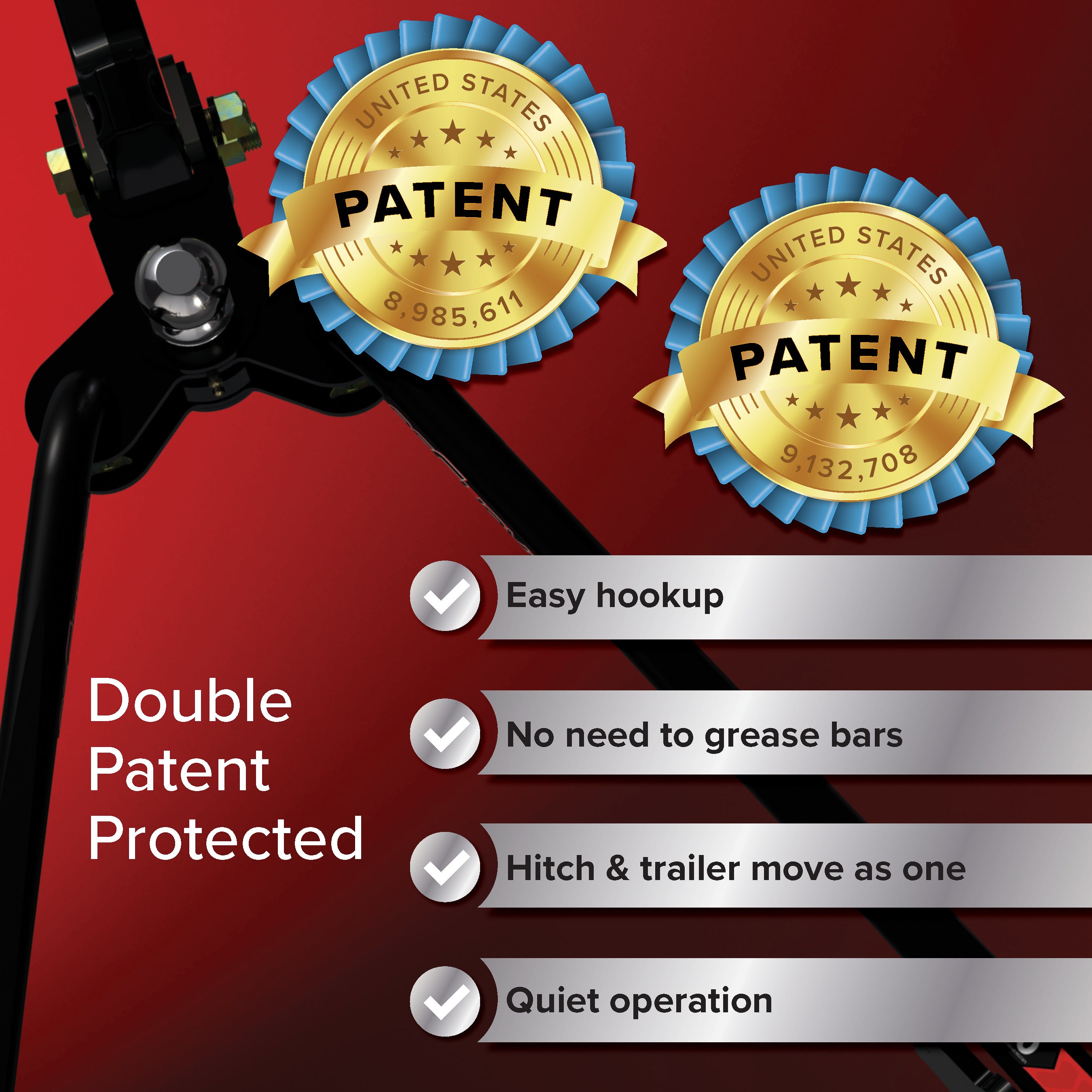 Camco, Eaz-Lift ReCurve R3 Weight Distribution Hitch, 1000lb Kit