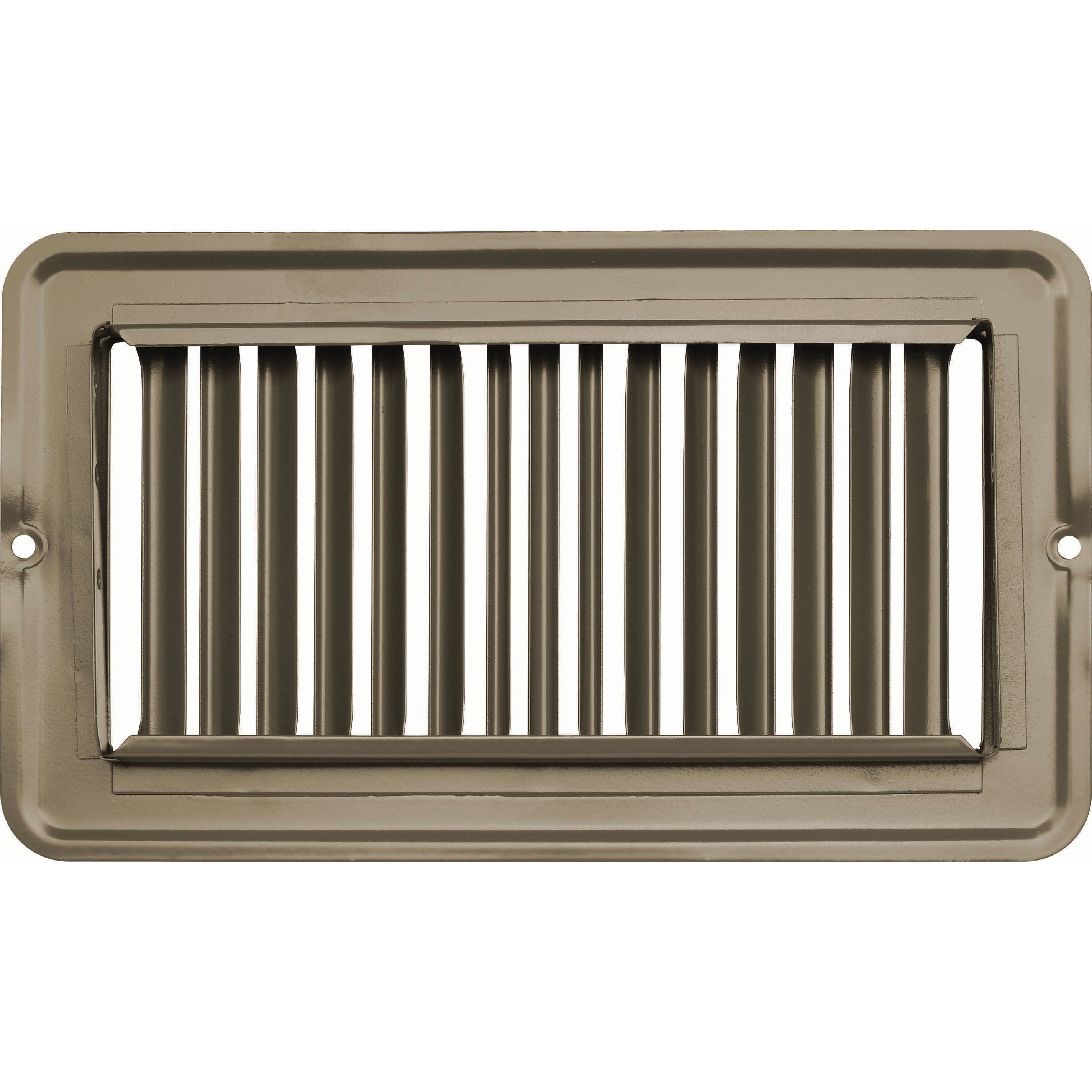 Vent Register, Tan, Metal, Undamp 4"x8"