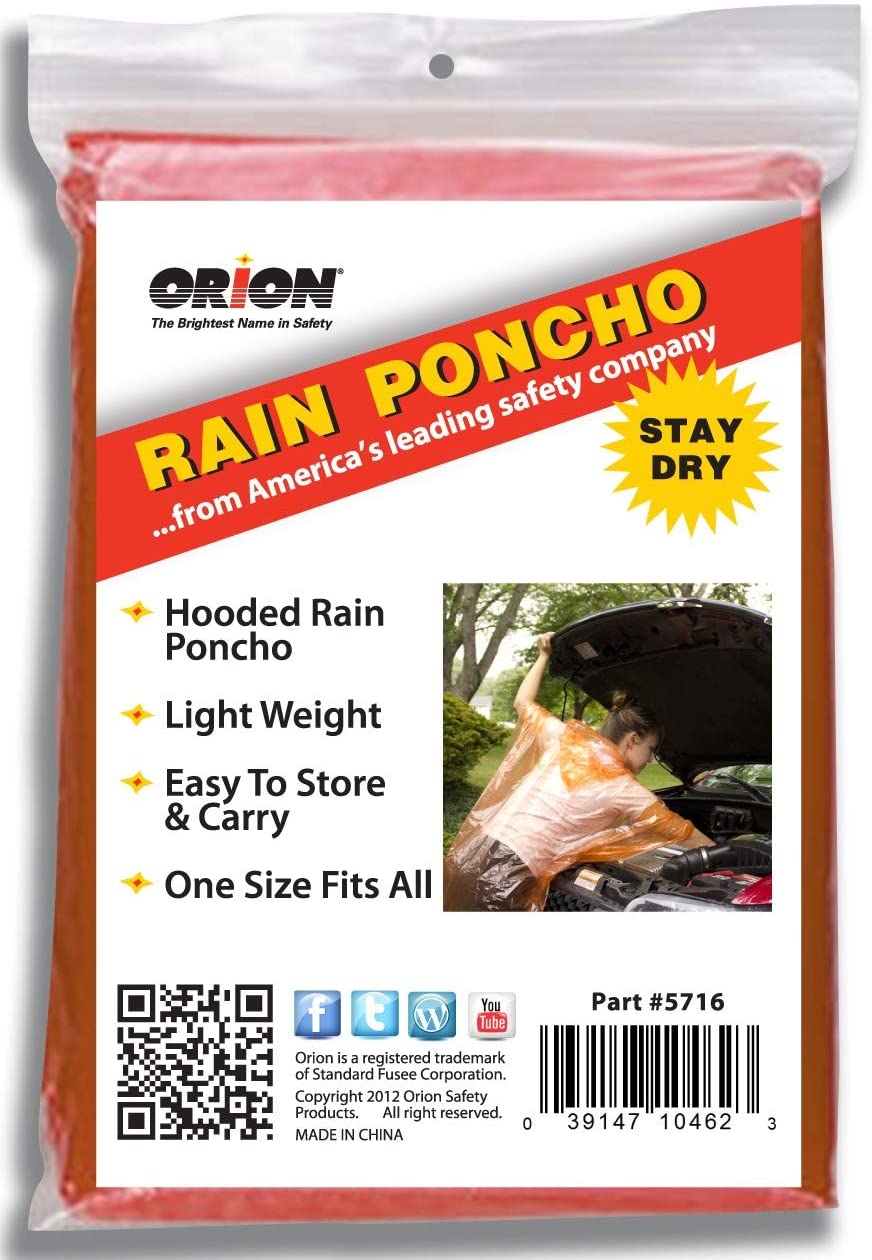 Hooded Rain Poncho