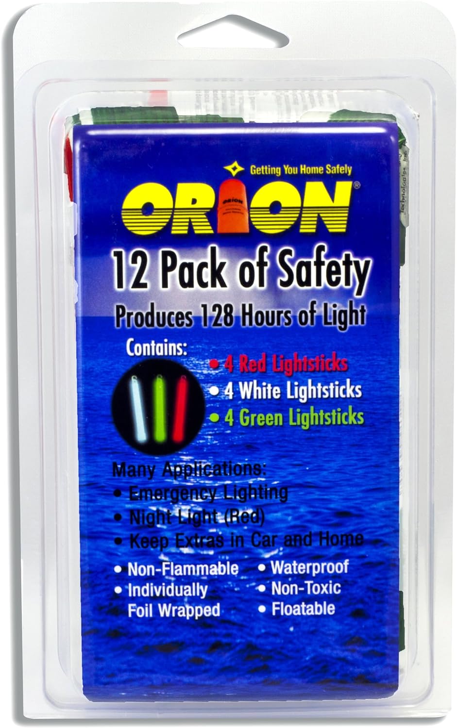 12-Pack Lightsticks, 6″ -- 4 Each of Red, White, and Green