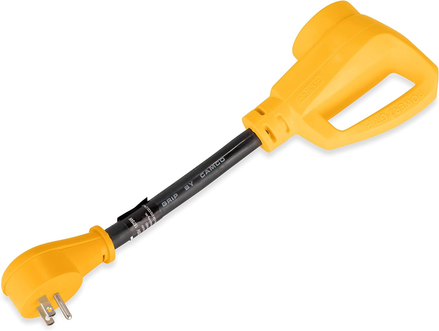 Camco Power Grip 12" Dogbone Adapter, 15AM/50AF, 125V/1875W