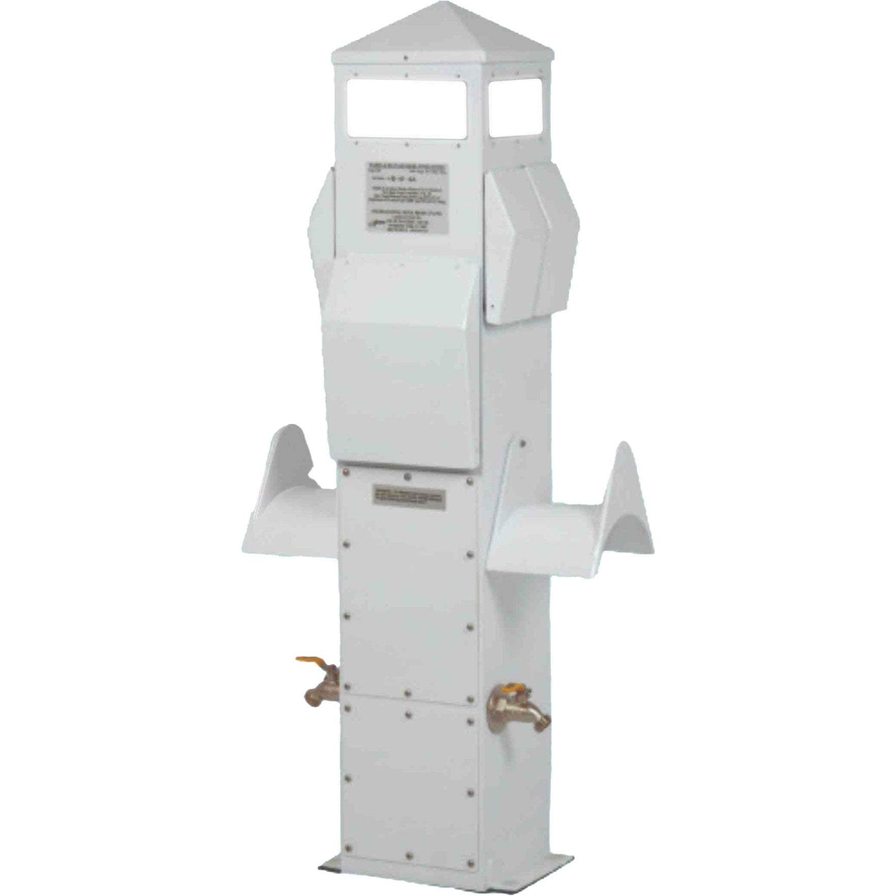 Dock Mount Electrical Power Pedestal with LED Light 41″ 2 50amp and 2 30 amp