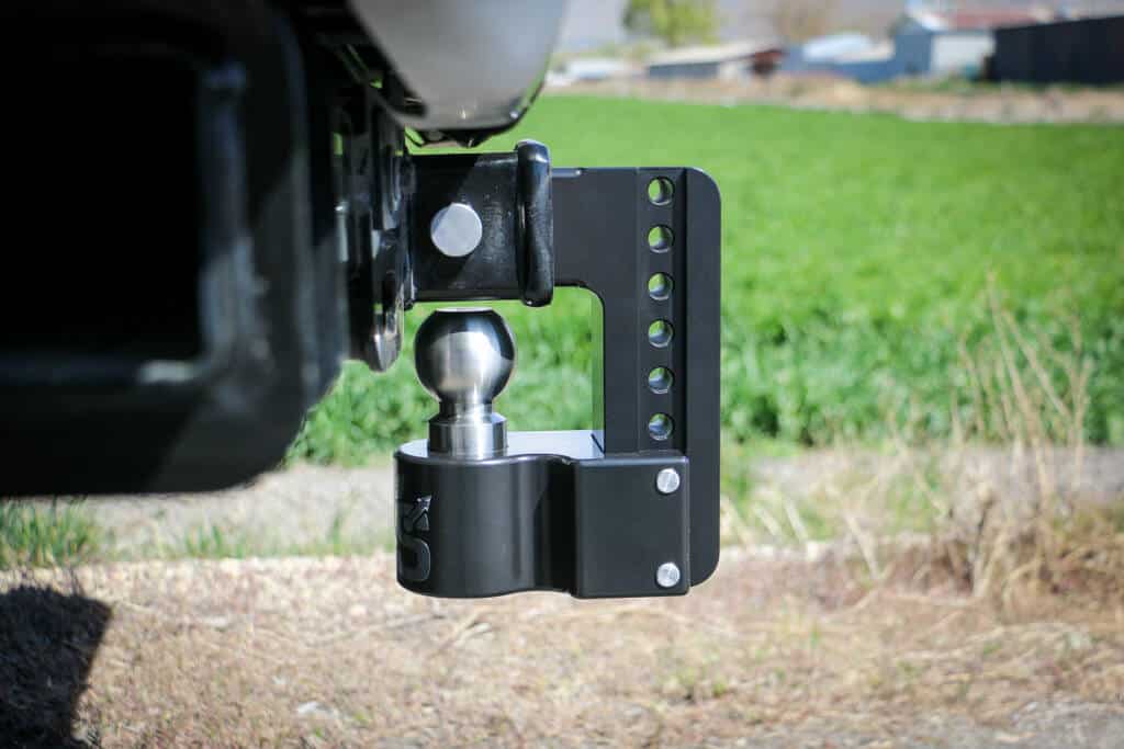 6" Drop Hitch, 2" Shaft, Keyed-Alike Hitch Locking Pin, Black Cerakote - WS6-2-KA-CER-BLA