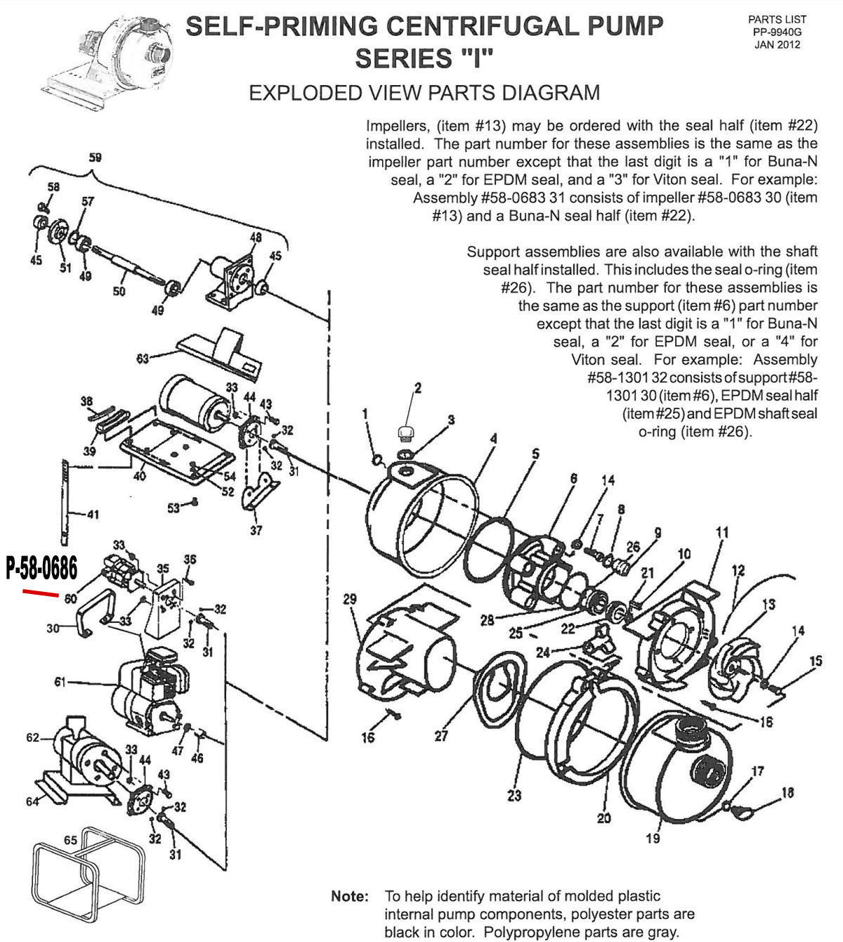 Pacer Replacement Hydro Motor, Parker