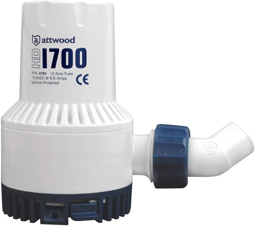 Attwood HD1700 Heavy-Duty Non-Automatic Bilge Pump