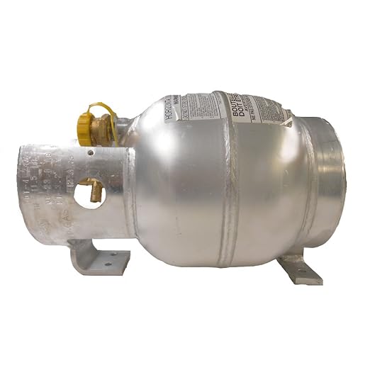 Trident Marine 10lb Horizontal Aluminum LP Gas Cylinder