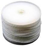 Waxed White Thread ~ 12-1/2 Yards Length