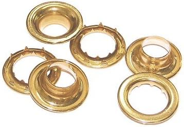 Rolled Rim Brass Grommets and Spur Washers