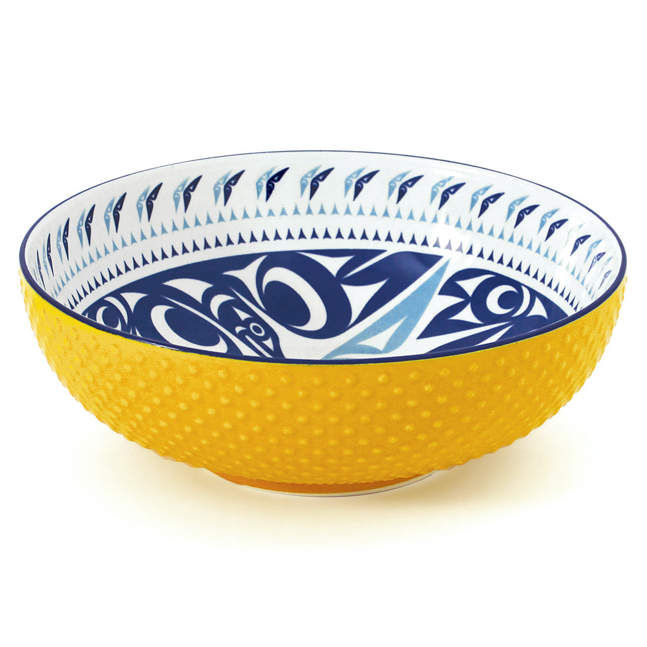 Large Porcelain Art Serving Bowl Hummingbird<br>