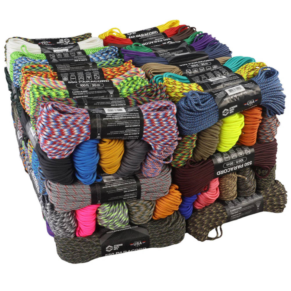 Atwood Rope 3/16 In. x 100 Ft. Diamond Braided Polypropylene Utility Rope ASSORTED rAnDom COLORS