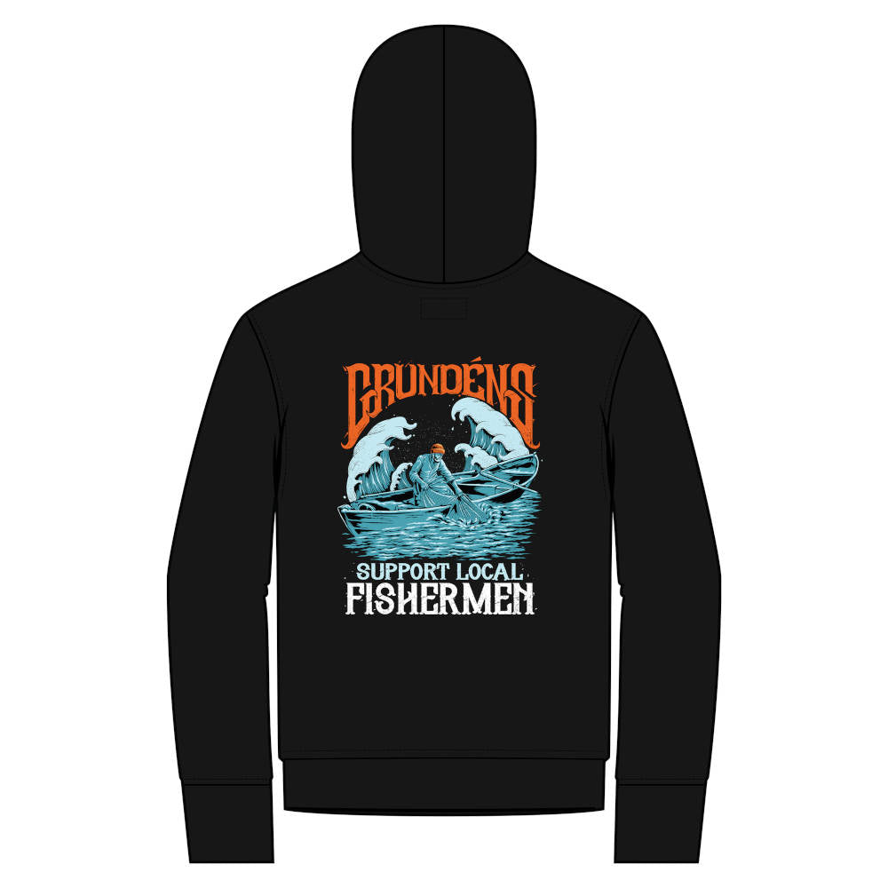Grundéns Support Local Fishermen Hoodie, Black