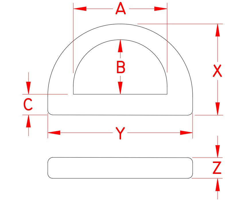 Heavy Duty “D” Ring