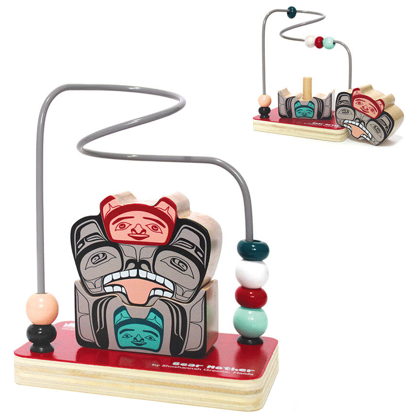Stacking Animal Bead Mazes - Bear Mother<br><br>
