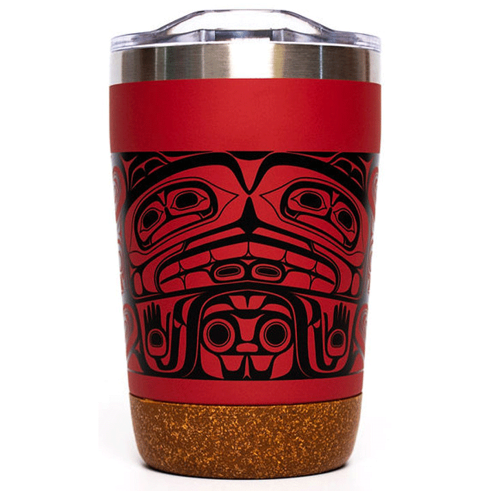 Treasure of Our Ancestors Totemic Cork Based Travel Mug 12 oz