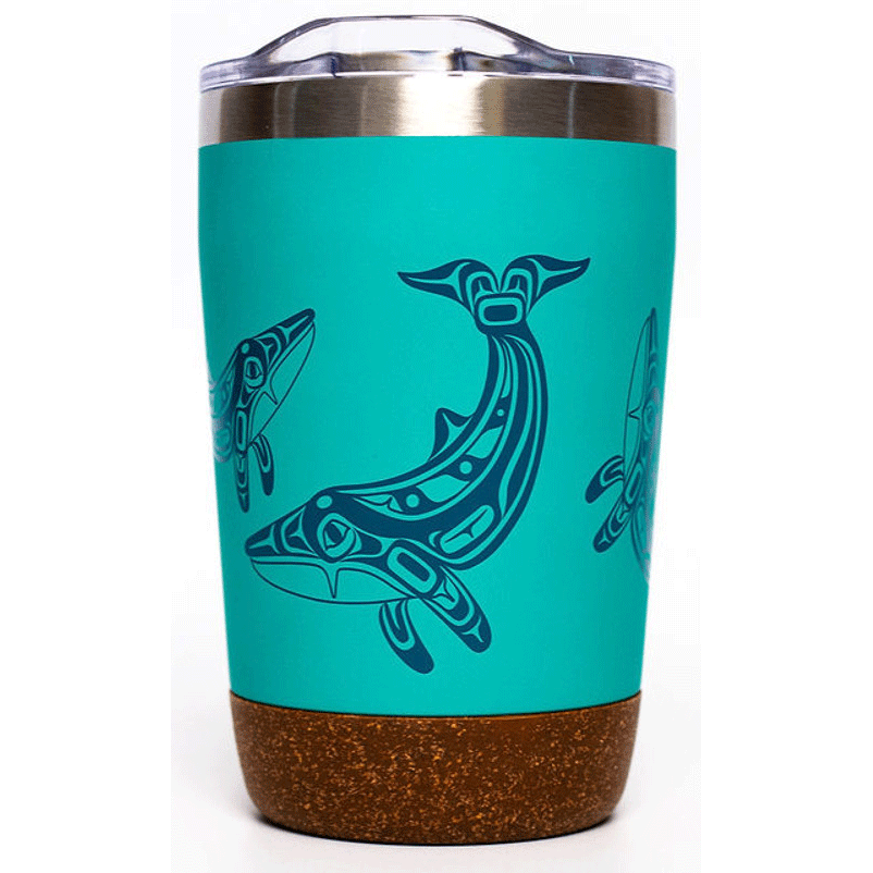 Humpback Whale Cork Based Travel Mug 12 oz