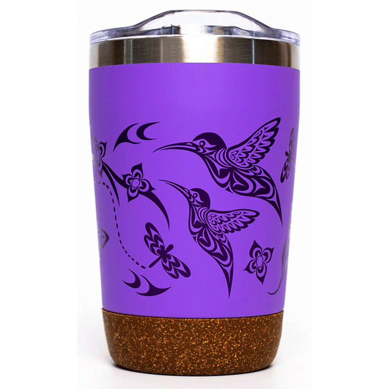 Hummingbird Cork Based Travel Mug 12 oz