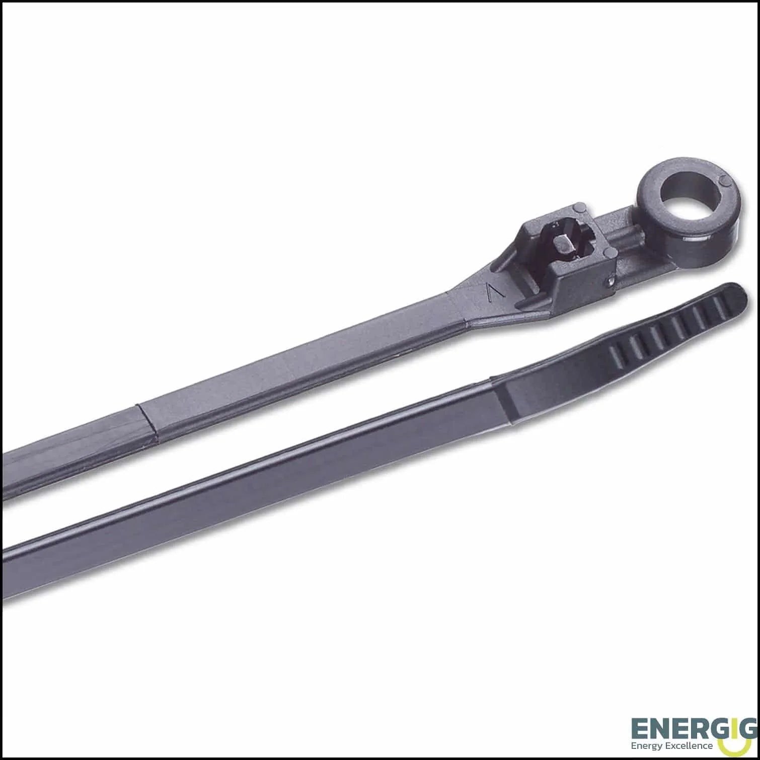 6" Self-Cutting Marine Grade Cable Ties, 500-Pack, Black