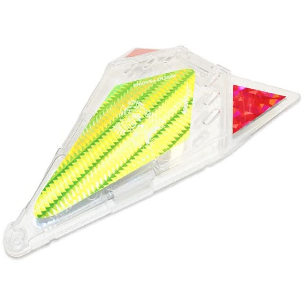 ScentFlash UV Triangle Flasher, Clear UV/Silver/Chartreuse/Pink