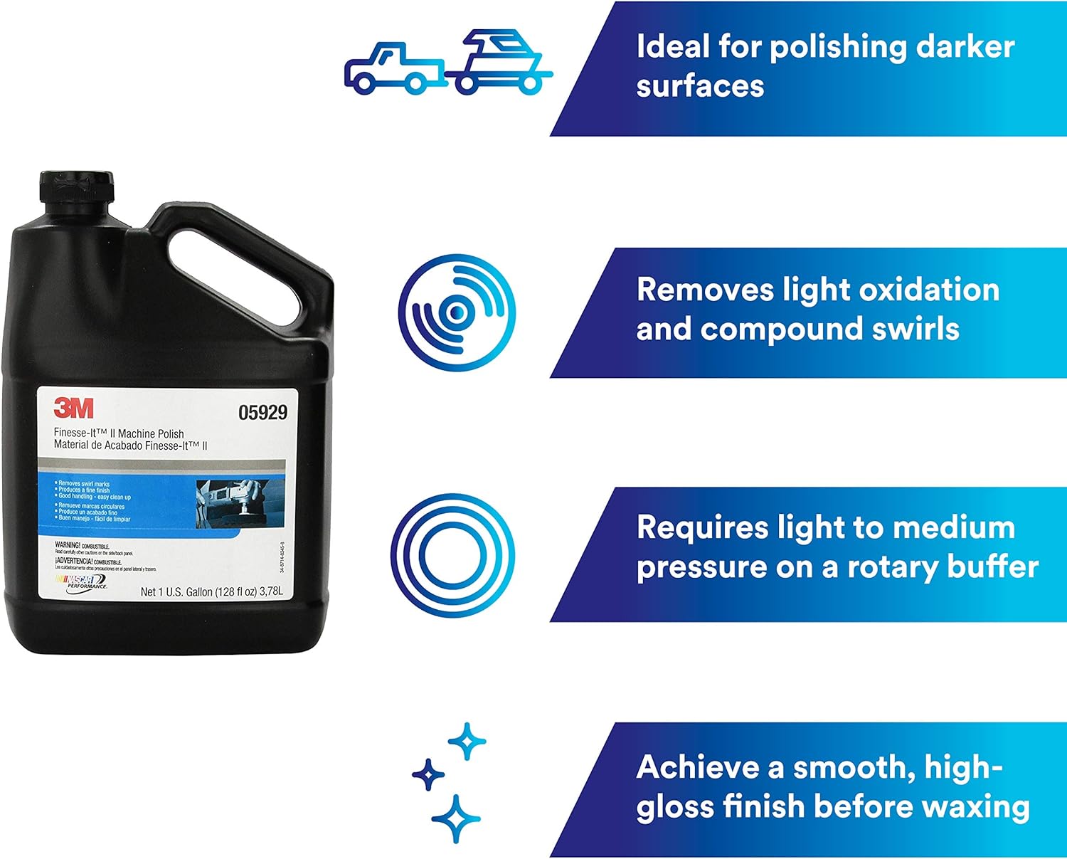 Finesse-It™ II Machine Polish, 1 Gallon