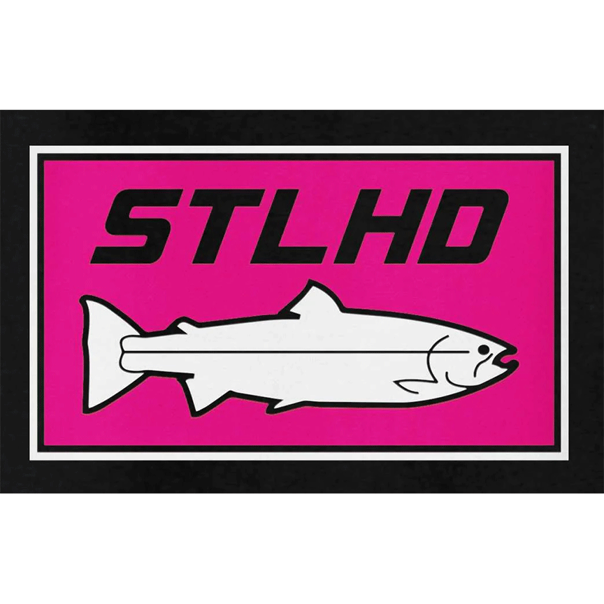 Men's Neon Pink Black Standard Hoodie