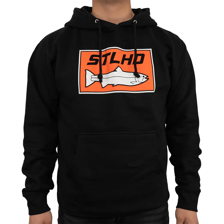 Men's Standard Logo Black Premium Hoodie