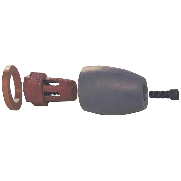 Propeller Nut Anodes  Zinc, H Shaft Dia. 2"