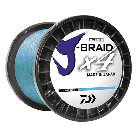 J-BRAID x4 300YDS 50LB Island Blue Filler-Spools<br>