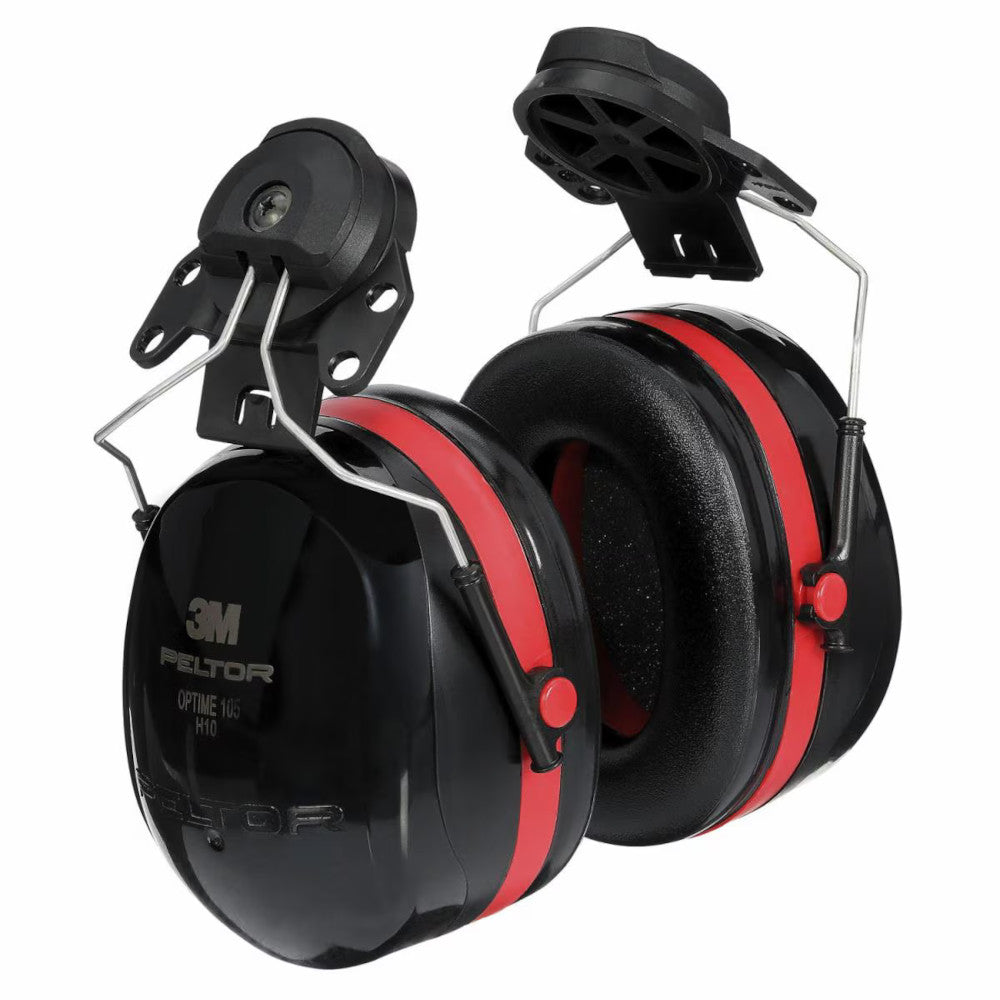 3M PELTOR Hard Hat Attached Optime 105 Earmuffs, H10P3E