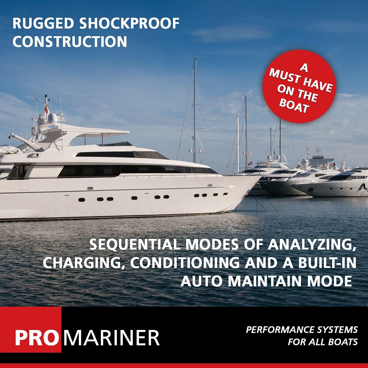 ProMar1 DS, 12V 10A, 2-Bank Battery Charger - 31510