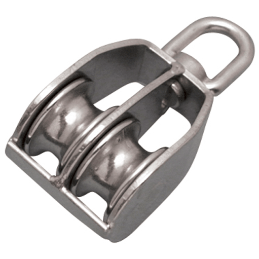 Twin Swivel Block 304 Stainless Steel 1 3/8in