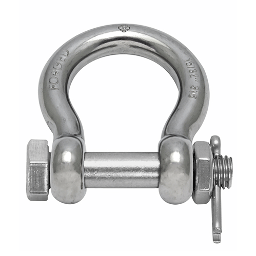 Bow Shackle with Bolt – Forged 316 Stainless Steel