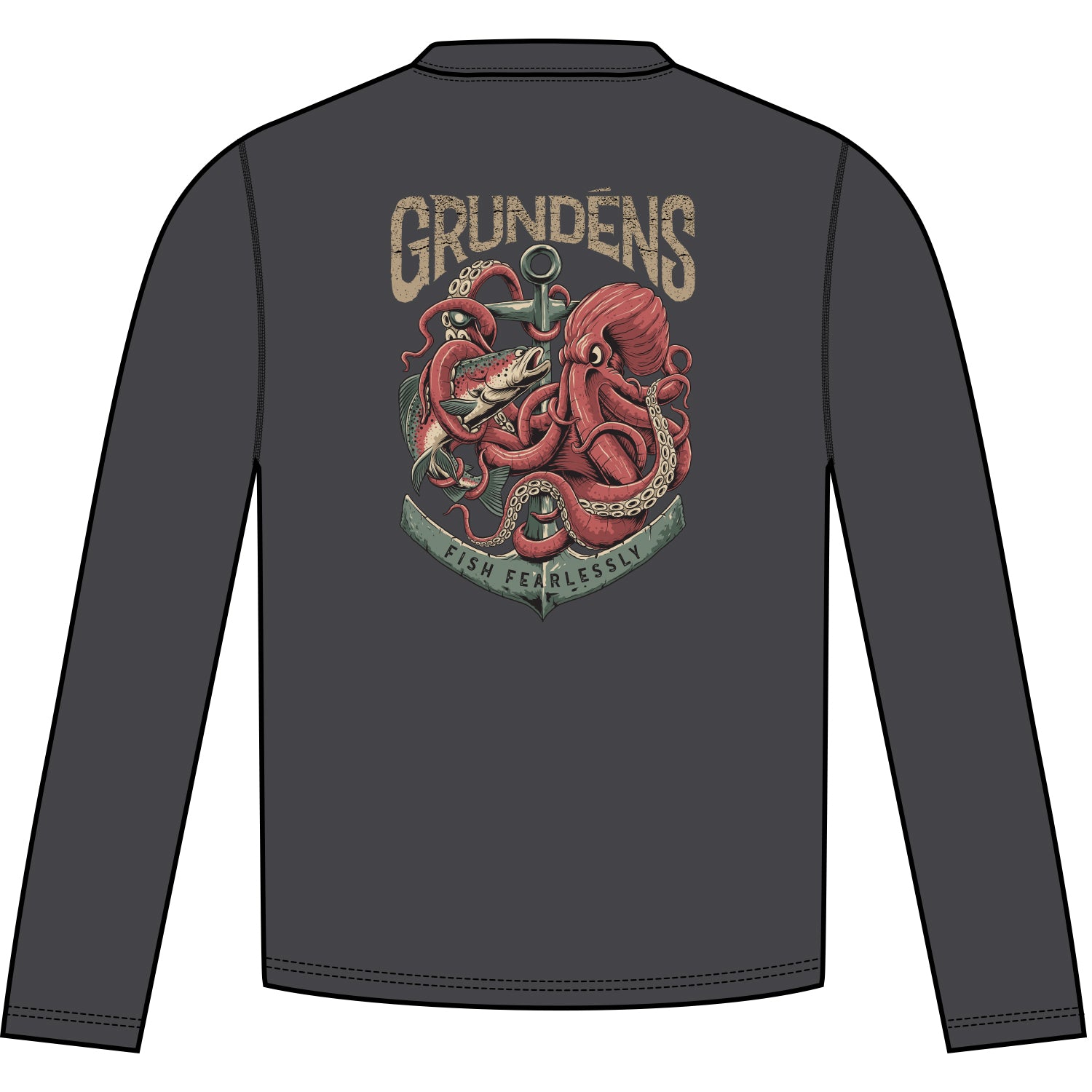 Grundens Octo-Trout LS Tech Tee