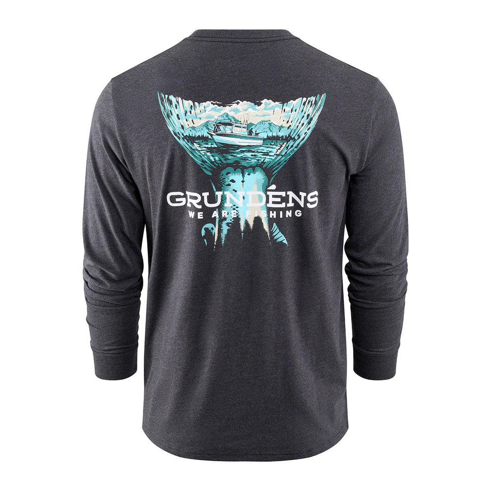Grundens Salmon Tailscape LS Tee
