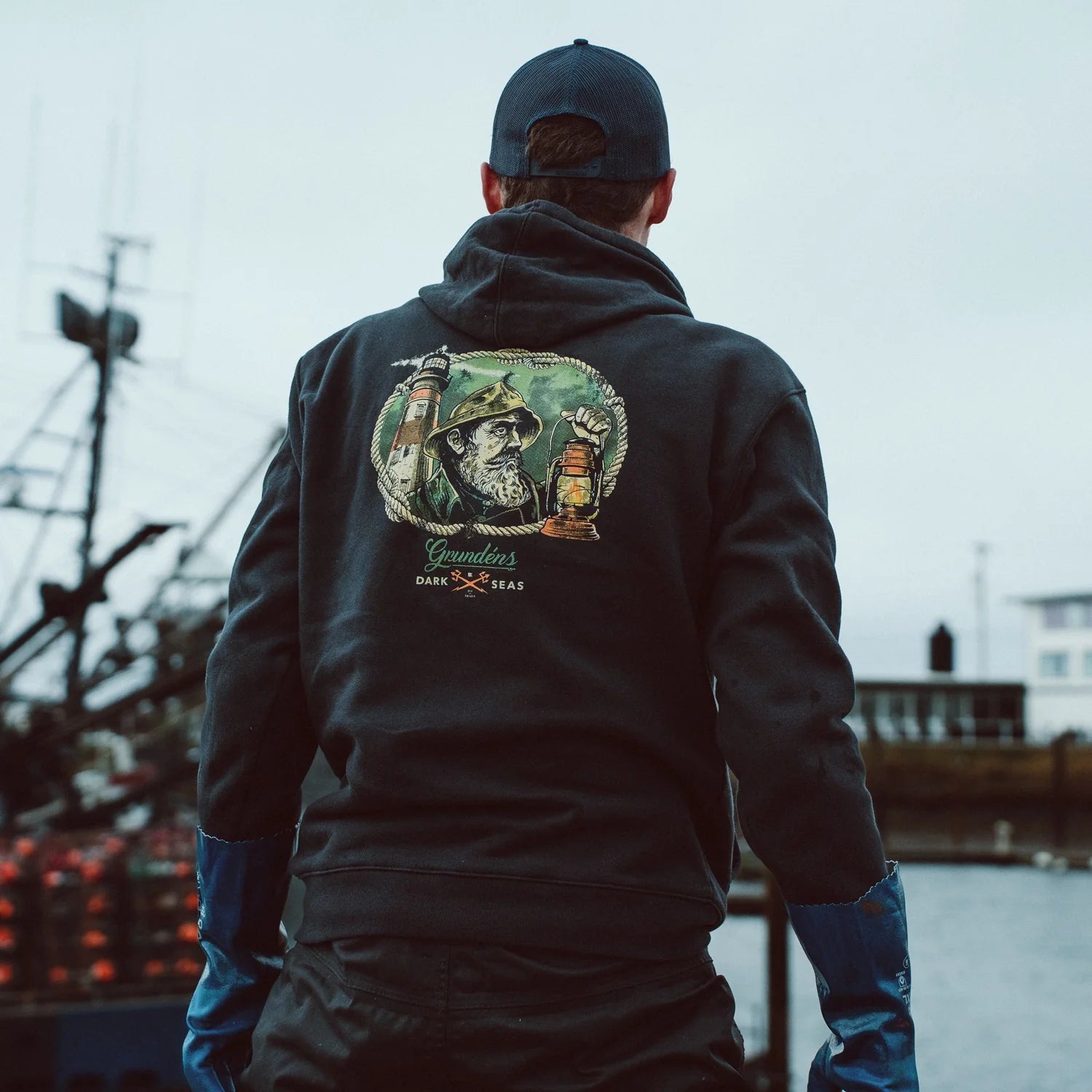 Grundens Dark Seas Watchman Hoodie