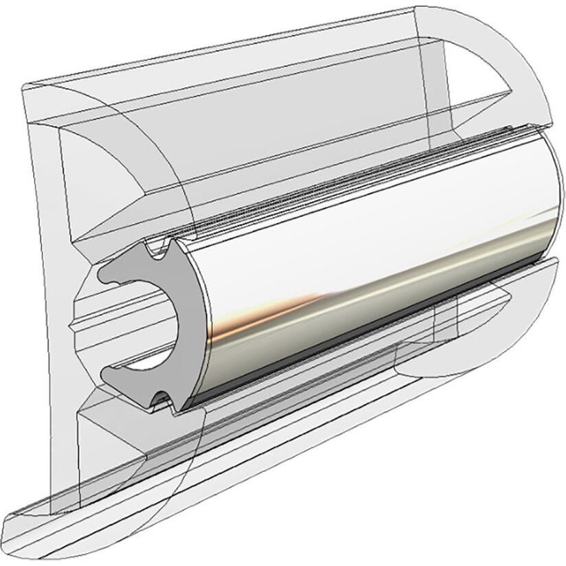 TACO Flex Chrome Insert, 15/16" x 17/32" x 100'