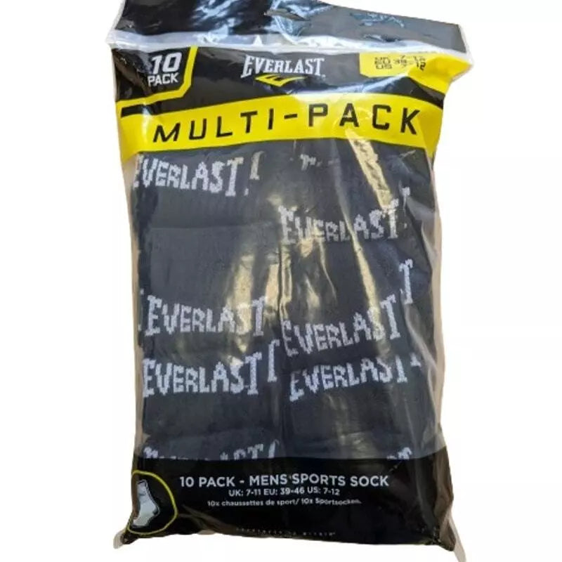 Men's 10-Pack Everlast Crew Socks