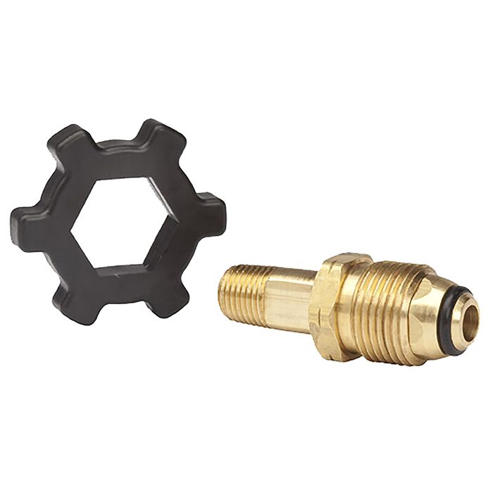 Mr. Heater 1/4" Male Pipe Thread x Full Flow Soft Nose P.O.L. w/ Handwheel