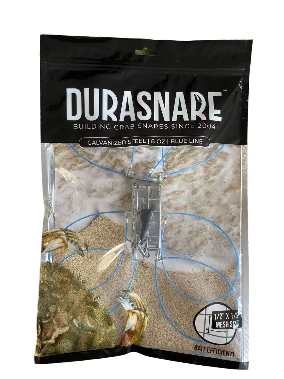DURASNARE Bait Efficient Galvanized Steel Crab Snare, 8oz - New Version