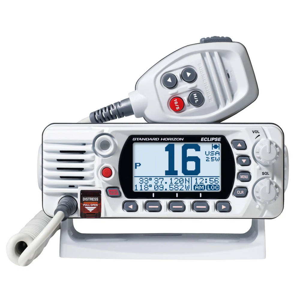 Standard Horizon Eclipse 25W Fixed Mount VHF Radio, White