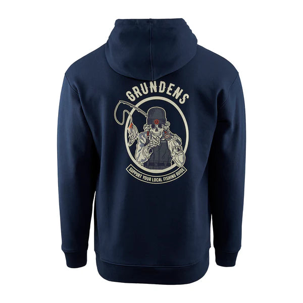 Grundens Displacement DWR Hoodie "Support Local Fishing Guides"