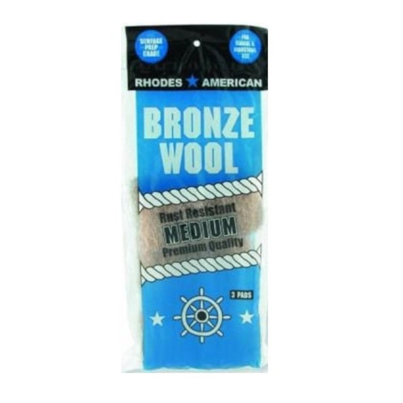 Bronze Wool, Rhodes-American, 3-Pack, Medium