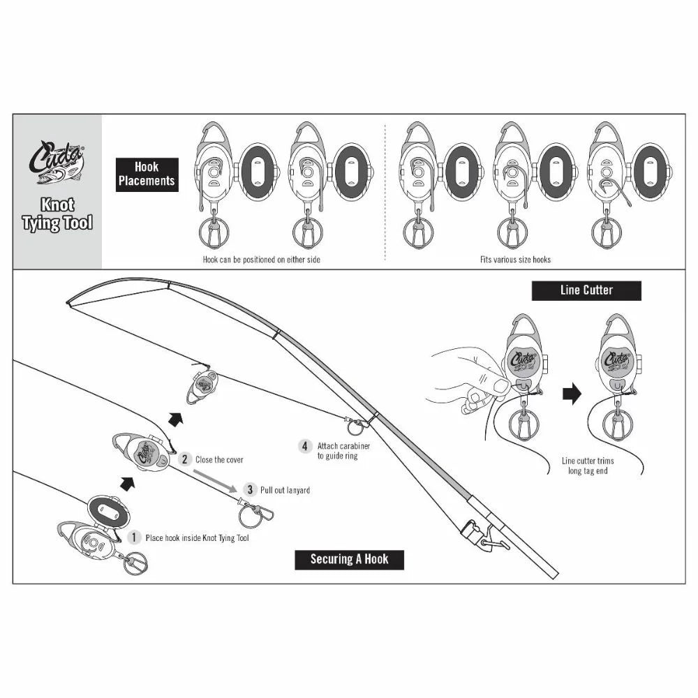 Cuda Fishing Line Knot Tying Tool