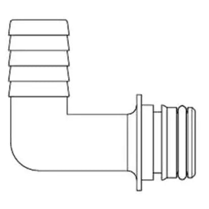 3/4" Elbow Hose Barb - 6 GPM